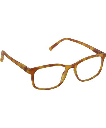 Peepers by PeeperSpecs Mogul Square Blue Light Blocking Reading Glasses Honey Tortoise 51 Millimeters 1.5 x - Buy Online on GoSupps.com