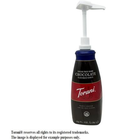 64oz Bottle White Pump Dispenser Long Tube with Trimmable Design for Chocolate Caramel Compatible with Torani Da Vinci Ghirardelli (87 to 90oz) and other 64oz Sauce Bottles (2 Pack) - Buy Online on GoSupps.com