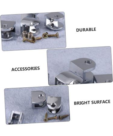 Artibetter 6pcs Glass Clip Desk Partition Clamp Glass Railing Glass Clamps Adjustable Glass Tray Laminate Clamp 2.3X2.2cm Silver - Buy Online on GoSupps.com