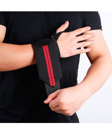 Premium Wrist Wraps - 2pcs Weight Lifting Straps | Supportive Fitness Gym Hand Wrists Stabilizer - Buy Online on GoSupps.com