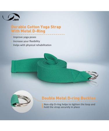 JBM Yoga Blocks 2 Pack - Cork & EVA Foam Set with Strap | Yoga Bricks for Stretching - Buy Online on GoSupps.com