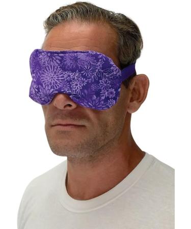 Nature Creation Lavender Aromatherapy Weighted Eye Mask for Sleeping, Relaxation, Yoga, and Stress Relief - Cold Therapy Eye Mask for Women and Men - Purple Flowers 1 - Buy Online on GoSupps.com