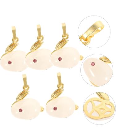 Zerodeko 10 pcs jade rabbit pendant charm bracelet handmade bracelets woven bracelet bunny costume Charms bracelet pendant Necklace Charm DIY Bracelet Charms DIY Keychains Charms Model 2.2X1.5cmx4pcs As Shownx4pcs - Buy Online on GoSupps.com