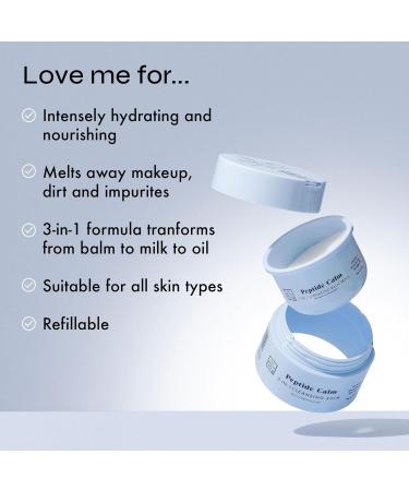 The Beauty Crop Recharge Peptide Calm Cleansing Balm - Nourrissant et Hydratant Convient tous les types de peau v g talien - 100 ml Recharge de baume nettoyant peptide - Buy Online on GoSupps.com
