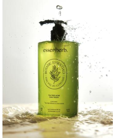 Tea Tree Acne Daily Wash | AHA & BHA Exfoliating Body Wash | Moisturizing & Soothing Korean Skincare (500ml - Buy Online on GoSupps.com