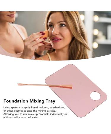 Buy Makeup Palette - Stainless Steel Mixing Plate with Spatula for Nail Art & Cosmetics | International Shipping - Buy Online on GoSupps.com