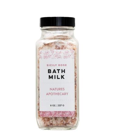 Sicily Rose Coconut Milk Bath - Dead Sea Salt & Epsom Salt Soak  Mineral Bath Salts Help You Soak  Relax  & Refresh  Hypoallergenic  All-Natural  Plant-Derived  Made in USA by DAYSPA Body Basics