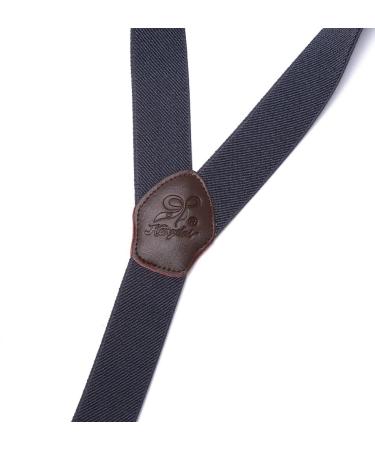 Kangdai Men's Heavy Duty Adjustable Y-Back Braces - 6 Clips 20 Colors Durable Elastic with Strong Metal Clips - Perfect for Every Occasion - Buy Online on GoSupps.com