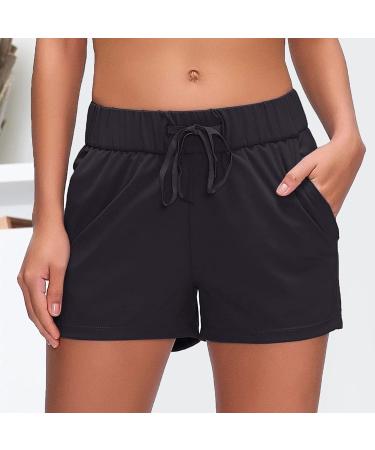 Shop Hanse Clearance Women s Summer Shorts Elastic Waist Pockets Perfect for Beach Yoga and Jogging - Buy Online on GoSupps.com