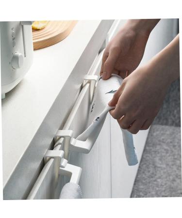STOBAZA 4pcs Door Hook Over Door Towel Rack Door Behind Towel Stands Towel Hanging Rack Arc Towel Ring White 24X7X6CM - Buy Online on GoSupps.com