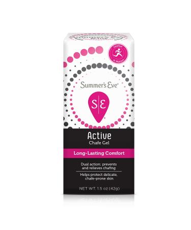 Summer's Eve Active Chafe Gel, Prevents & Relieves Chafing, 1.5 oz 1.5 Ounce (Pack of 1) Gel