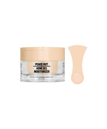 PEACE OUT Acne Gel Moisturizer for Oily Skin Face Cream for Acne-Prone Skin with 2% Salicylic Acid Niacinamide and Ceramides 1.69 fl oz
