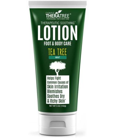 Tea Tree Oil Lotion with Neem Oil for Foot  Body - Helps Soothe Skin Irritation and Fight Body Odor - by Oleavine TheraTree