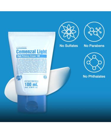 Cemenzal Light Volufiline 5000ppm & Centella Asiatica, Korean Moisturizer for Skin Barrier Repair & Volume Boost, Korean Skin Care, Moisturizer for Dry Skin & Sensitive, and All Skin Types, 100 mL - Buy Online on GoSupps.com
