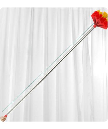 Spider Web Brush Ceiling Cleaning Duster with Extension Cord Cleaning Brush for Indoor and Outdoor High Reach Furniture Use for Outdoor and Indoor Spider Webs Red 230 Cm - Buy Online on GoSupps.com