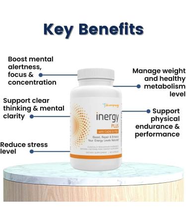 BB Company InergyPLUS | Energy Vitamins for Women | Natural Fatigue Support & Focus Supplements | B12 Folic Acid Rhodiola Cordyceps CoQ10 | 60 Ct Unflavored - Buy Online on GoSupps.com