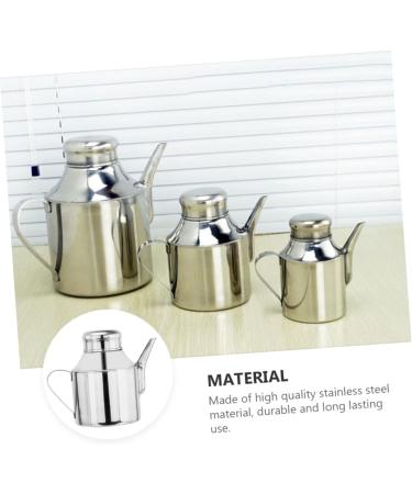 Zerodeko 2pcs Sauce Pot Water Carafe with Lid Stainless Steel Oil Pot Leakproof Oil Pot Container with Lid Oil Container for Kitchen Oil Pot Bottle Liquid Metal Multipurpose Oil Filter Pot 16X13X9.5CMx2pcs Silverx2pcs - Buy Online on GoSupps.com