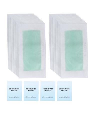40 pieces of wax strips kit facial wax 40 pieces of wax strip kit stripes body wax stripes hair removal cold wax strips cleaning pads double -sided fast