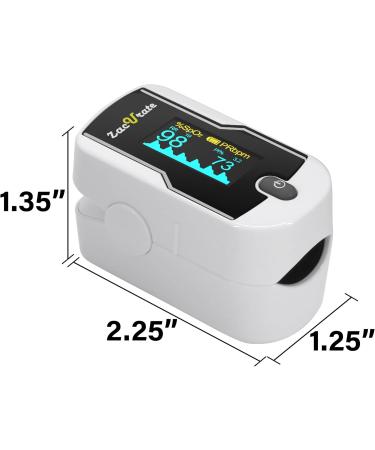 2024 Zacurate 500E-B Wireless Bluetooth Fingertip Blood Pulse Oximeter - Accurate SpO2 Heart Rate Monitor & FREE App - International Shipping Available - Buy Online on GoSupps.com