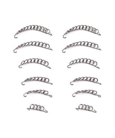 Ingrown Toe Wire Fixer 12Pcs/Box Stainless Steel Toenail Correction pedicure Tool with 6 Sizes for Nail Recover Foot Care Bunion Corrector
