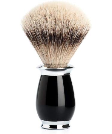 M HLE Purist Shaving Set - Silvertip Badger Brush & Gillette Compatible Razor - Black Precious Resin - Buy Online on GoSupps.com