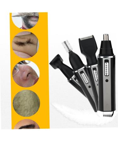 FRCOLOR 3 Pcs Electric Hair Clippers for Men - Professional Hair Trimmer & Nose Hair Removal Set | Black - Ideal for Home Use - Buy Online on GoSupps.com