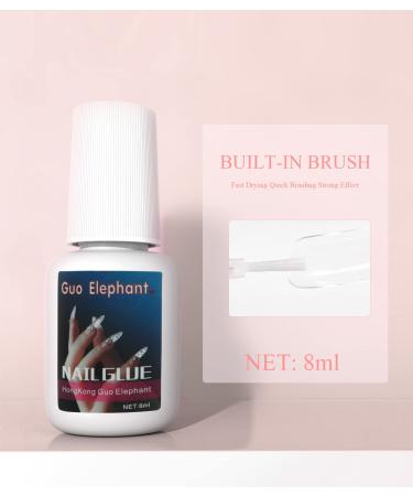 2Pcs Strong Nail Glue for Acrylic Nails & Press on Nails - Long Lasting Professional Nail Bond (16ml) - Buy Online on GoSupps.com