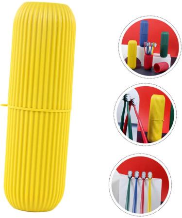 Gleavi Travel Toothbrush with 8 Sleeve Containers - Perfect for Sensitive Gums & Camping | Portable Bristle Toothbrush & Cover Box - Buy Online on GoSupps.com