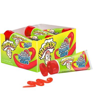  Rhode Island Novelty Warheads Squeeze Candy Sour Watermelon Tube 12 x 64g - Buy Online on GoSupps.com