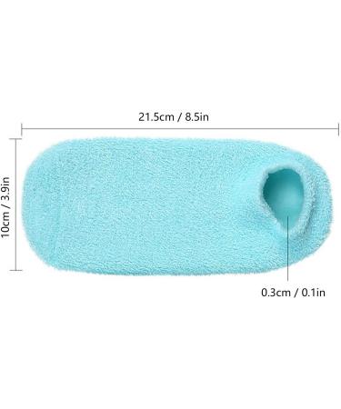 Moisturizing Socks Foot Care Socks Moisturizing Nourishing Remove Cracked Dryness Skin Reusable Foot Gel Socks (Blue) - Buy Online on GoSupps.com
