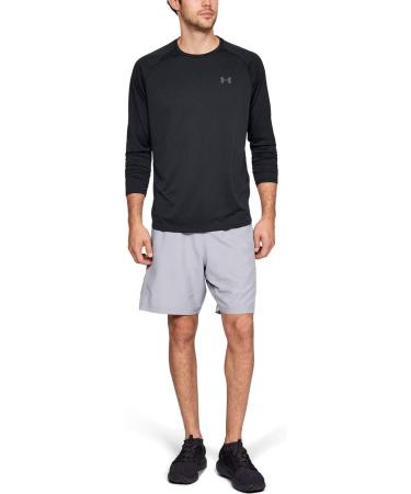 Under Armour Men's Tech 2.0 Long Sleeve Shirt - Breathable Fast-Drying & Anti-Odor Sportswear in XS Black - Buy Online on GoSupps.com