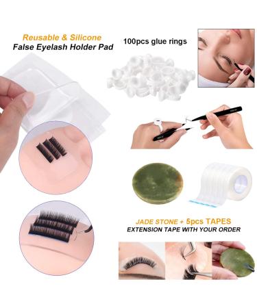 154Pcs Eyelash Extension Practice Set with Professional Mannequin Head for Makeup Training - Buy Online on GoSupps.com