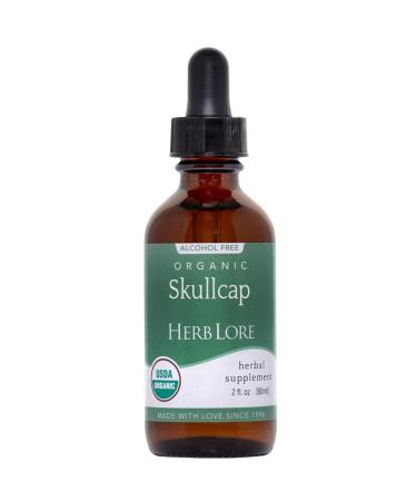 Herb Lore Skullcap Tincture Organic - Alchohol Free Liquid Sleep Aid (2 fl oz) 2 Fl Oz (Pack of 1)