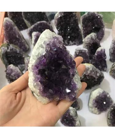 Home Decoration 500G-1500G Natural Amethyst Quartz Geode Crystal Stone Cluster for 1PC Stones PEIQIYIN (Color : 1440g-1500g 1pc)