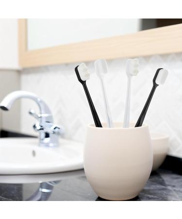 Ultra-Fine Soft Toothbrush - Million Nano Bristle Adult Tooth Brush for Deep Cleaning | Portable Travel Oral Care Brush (Wavy White) - International Shipping Available - Buy Online on GoSupps.com