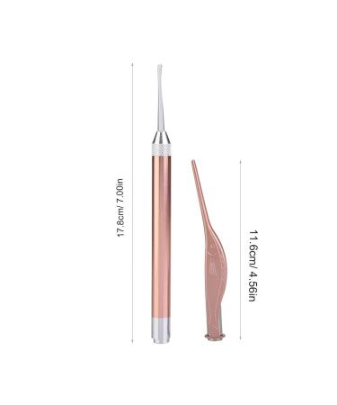 Baby Ear Wax Removal Set - Stainless Steel Luminous Tweezers & Earpick | Safe & Soft Ear Cleaning Tool with Storage Box (Rose Golden) - Buy Online on GoSupps.com