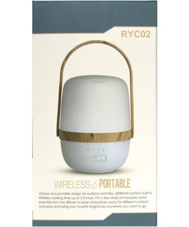 Salking Wireless Rechargeable Aroma Diffuser - Portable Essential Oil Diffuser with Adjustable Fog Mode & Auto Power-Off for Home Office Yoga - Blue - Buy Online on GoSupps.com