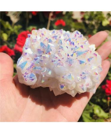 Natural Crystal Rough 150-180g White aQuartz Point Electroplated Cluster Can be Used for - Buy Online on GoSupps.com