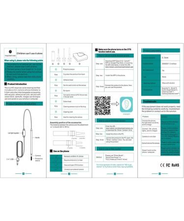 Buy HD Ear Cleaning Endoscope 5.5mm - 3 in 1 USB Visual Tool with LED Lights for iOS & Android - Buy Online on GoSupps.com