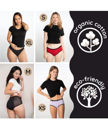 Noblood Eco-Friendly Period Underwear | Washable Cotton - 2-3 Tampons Absorbency | Sizes XXS-3XL - Women & Girls - Nude - Mohina - Pack XXL - Buy Online on GoSupps.com