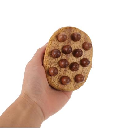 Minkissy Wooden Massage Comb Set - Wide Teeth Hairbrush for Wet & Dry Hair Scalp Care & Gua Sha Tools (2 Pieces) - Buy Online on GoSupps.com