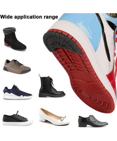 GOETOR Heel Plates for Sneakers 2 Pairs - Black Self-Adhesive Sole Repair Plates, Size 8-9 - Buy Online on GoSupps.com