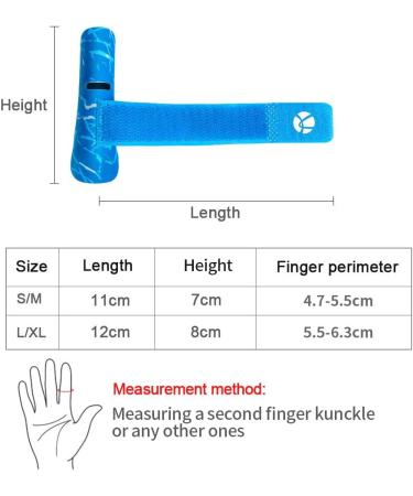 Kuangmi Finger Sleeve Support - Sports Injury Protector (1 Piece Blue S/M) - Enhance Performance & Comfort - Buy Online on GoSupps.com