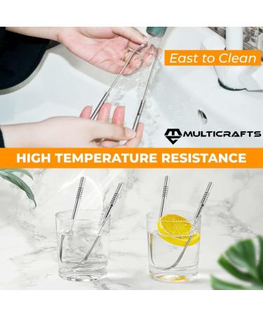 Professional Stainless Steel Tongue Scraper - Reusable Tongue Cleaner for Adults & Kids | No Slip Handles - Buy Online on GoSupps.com