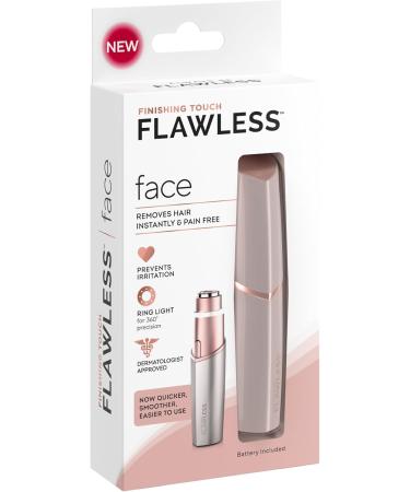 Finishing Touch Flawless Facial Hair Remover for Women - Rose Gold Electric Razor with LED Light & Eco-Friendly Packaging - Buy Online on GoSupps.com