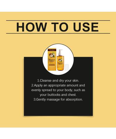 OLLZPJFPK Coconut Body Oil Moisturizing Body Skin Hydrating Smooth Skin Care Oil - Buy Online on GoSupps.com