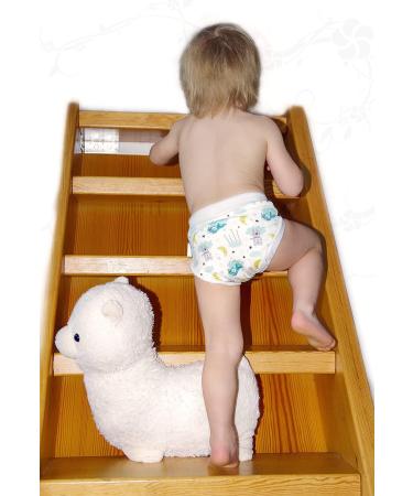 Petit Lulu Training Pants | Size L (32-41.9 lbs) | Fluffy Organic | Cloth Diaper Potty Trainer | Pull Up Nappy | Washable & Reusable | Made in Europe (Forest Friends) - Buy Online on GoSupps.com