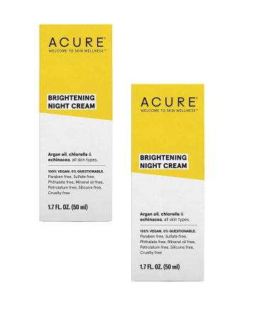 ACURE Brightening Night Cream 1.7 Fl. Oz. (Pack of 2)2