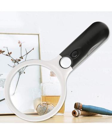 HD Magnifying Glass with Light 20 Times Handheld High Magnification Magnifier - Buy Online on GoSupps.com
