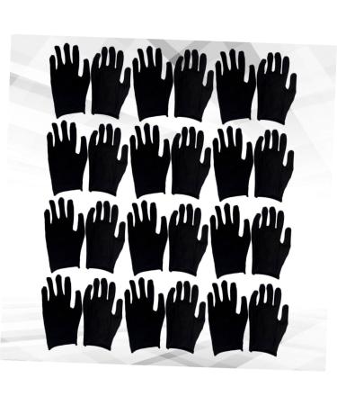 POPETPOP 12 Pairs Mens Cotton Gloves Dry Hands Gloves White Cotton Gloves Cotton Gloves for Dry Hands moisturizing Cloth Gloves Painter Gloves Gardening Gloves Finger cots Work Powder 19x10cm - Buy Online on GoSupps.com